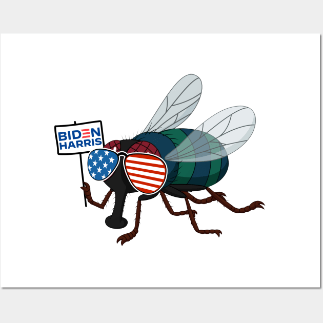 Vote Biden Harris Flies Shirt Mike Pence Fly Wall Art by Lones Eiless